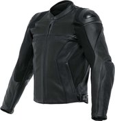 Dainese Racing 4 Leather Jacket Perf. Black Black Black 48 - Maat - Jas