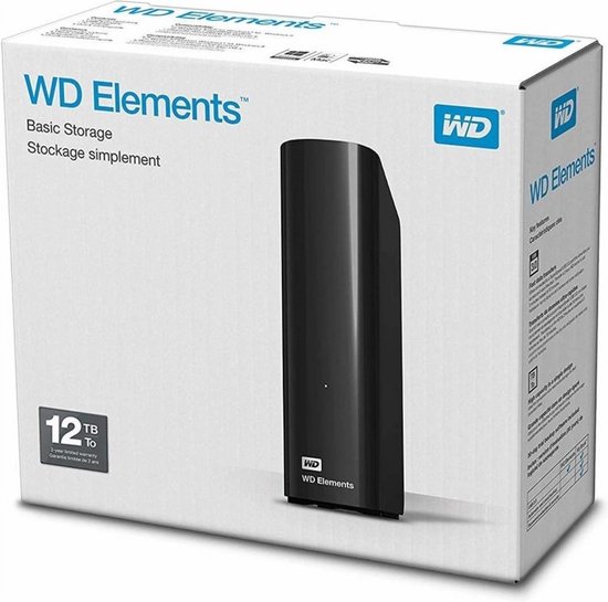 Western Digital Elements Desktop - Externe Harde Schijf - 12 TB - Western Digital