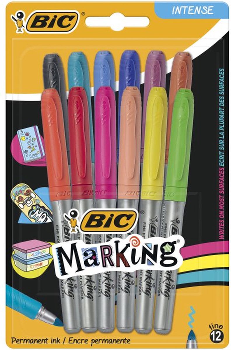 Viltstift Bic Pro Rond Medium Zwart | Kantoorartikel | 630648