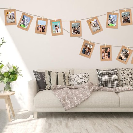 Fotolijst 4x6 kraftpapier Fotolijsten 30 STKS DIY kartonnen fotolijsten