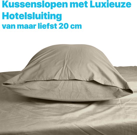 Dekbedovertrek Velvet Couture - Fluweel - Dekbedovertrek - 200x200/220 cm - Tweepersoons - Taupe - instopstrook - Fluweel Zacht - Afgewerkt met Drukknoopjes van Velvet Couture — afbeelding 2