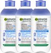 Garnier SkinActive Micellair Reinigingswater Delicate Huid en Ogen - 3 x 400 ml - Micellair Water Voordeelverpakking