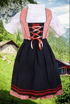 Benelux Wears - Drindl - Boeren Tirol - Hot Bavarian - Oktoberfest - Taille XL - Rouge Wit
