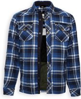 Bores Lumberjack Premium Jacken-Hemd in Holzfäller Optik Blue/White-2XL
