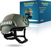 Ferodelli Airsoft Helm - Masker - Paintball - Tactical Helm - Accesoires - Leger - Helmet Kleding - Groen