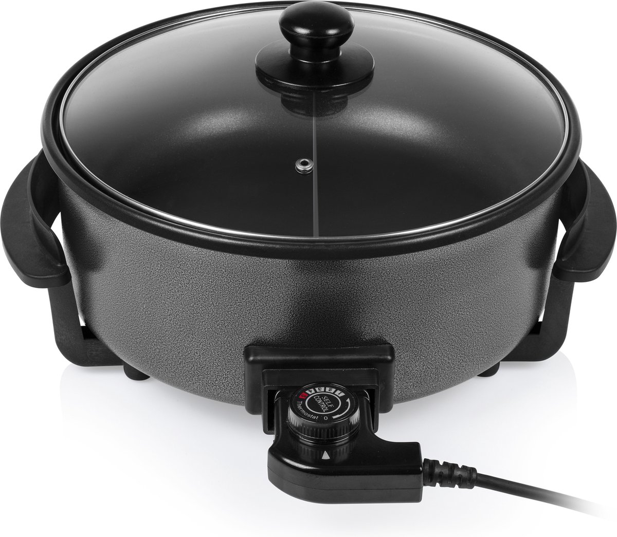 Bol.com Tristar Elektrische hapjespan 1500W - PZ-9135 - Ø30cm Deksel - Maximale temperatuur 250⁰ C - PFAS-vrij aanbieding