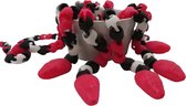 Koningsslang Fidget Toy Slang Rood Zwart Wit | Vera's Arts & Dice | 3D Print | Handgemaakt | Articulated Snake | Gelede Gewrichten Slang | Huisdier | Fidget Speelgoed