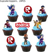 Taartversiering - Taartdecoratie - Taarttopper- 12 stuks Roblox Poppetjes - Roblox Verjaardag Decoratie - Roblox Taart - Roblox Taart Decoratie - Roblox Cupcake