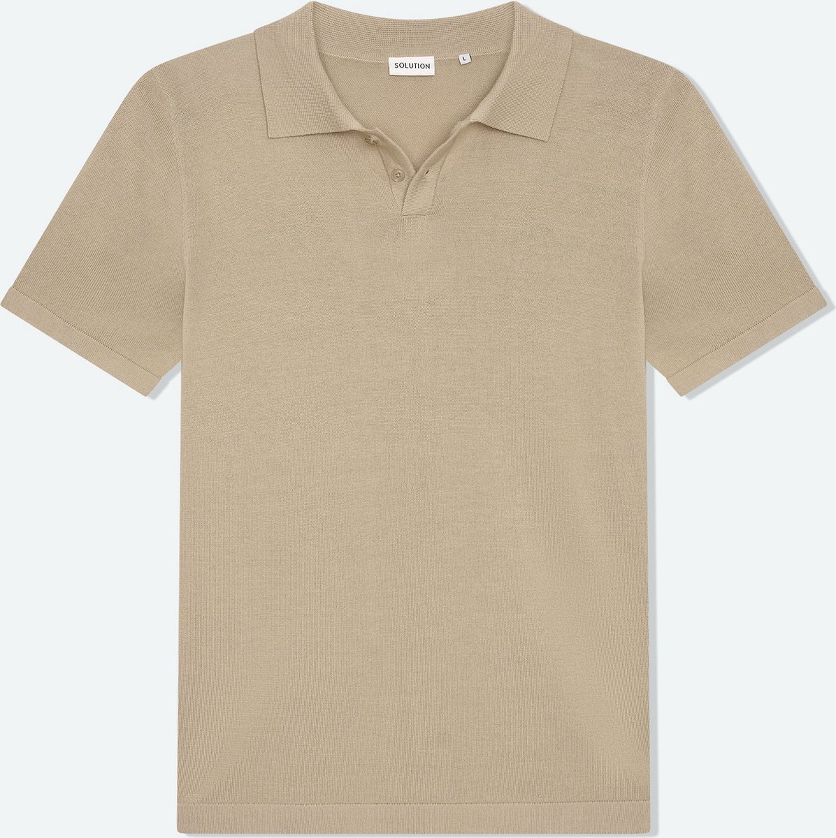 Solution Clothing Purdy - Casual Poloshirt - Regular Fit - Knoopsluiting - Volwassenen - Heren - Mannen - Taupe - Beige - XL - XL - Solution Clothing