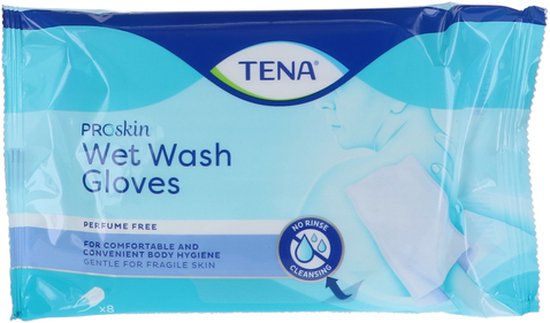 Tena Wet Wash Glove - 30 pakken van 8 stuks