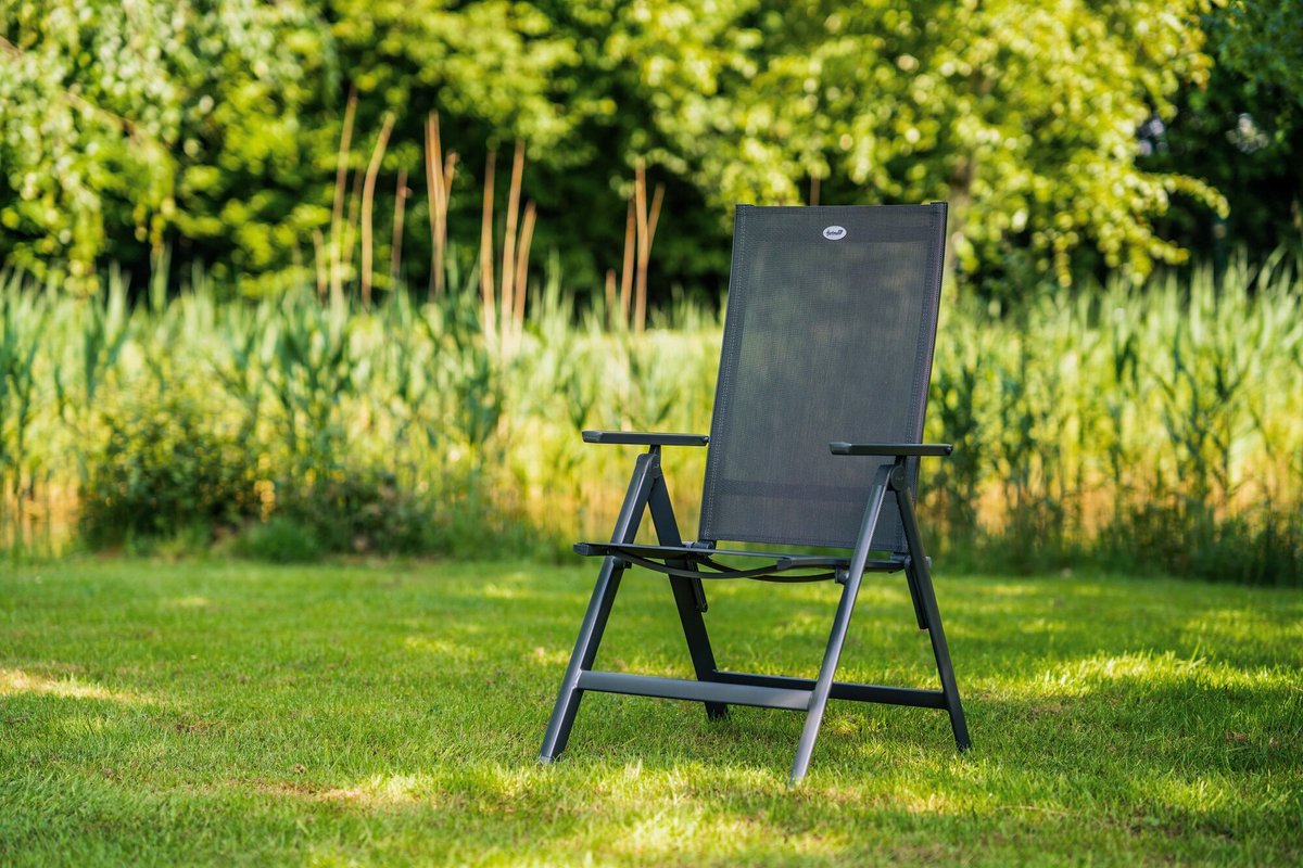 Hartman Aruba Aluminium tuinstoel - Antraciet verstelbaar