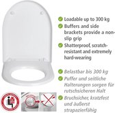 Duroplast Premium WC-bril | Toiletdeksel antibacterieel | Softclose softclose close-deksel | wit | ovaal of rechthoekig | afneembare toiletbril (ovaal)