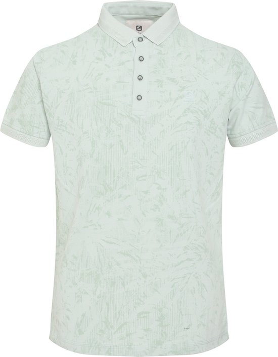 Gabbiano Poloshirt Polo Pique Katoen Met Allover Print 234530 599 Sea Green Mannen Maat - S