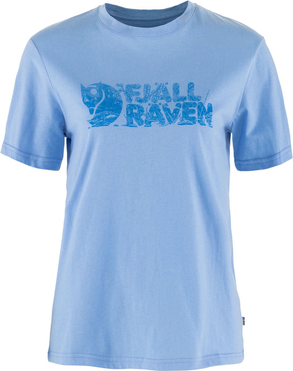 Fjällräven Lush Logo T-shirt W – Outdoor Kleding Fleeces en Truien T-Shirt Ultramarine