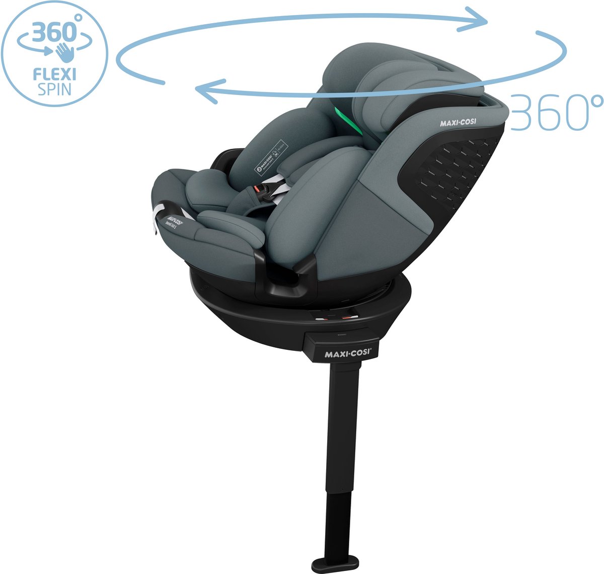 Maxi-Cosi Emerald 360 S i-Size - Autostoel - Tonal Graphite - Vanaf de geboorte tot 12 jaar – foto 5