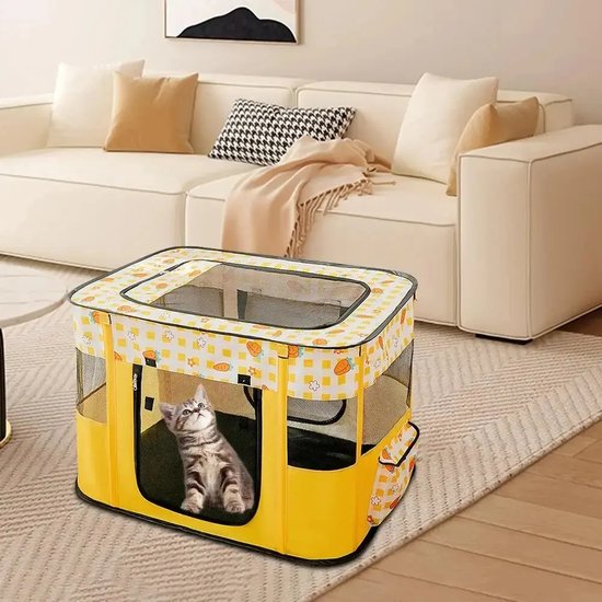 Draagbare Hond Hokje Oefening Huisdier Tent Kat Verloskamer Inklapbare Kennel Met Mesh Binnen Buiten Voor Dieren Geboorte Centrum