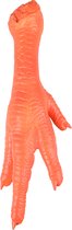 Hondenspeelgoed latex kippenpoot - Oranje - 16.5 x 8.5 x 47 cm