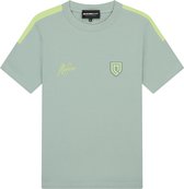 Malelions Sport Fielder T-Shirt Grey Lime Maat XXL
