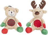 Kerst Knuffel - Hondenspeelgoed - Assorti - 18 cm