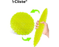 Cliste NIEUW Fidget Worm Speelgoed - 4x - Gloed in het donker - Badspeelgoed - Vormveranderend Worm Speelgoed voor Kinderen - Groen Popping Worm Rekbaar Speelgoed - Squishy Ball Knijpspeeltje - Antistress Speelgoed voor volwassenen/tieners/kinderen