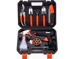 Premium Tuingereedschap Set (10 stuks) -Bonsai gereedschap set- Schop Hark Zag Watering Huishoudelijke Snoeien - Planten Tuinieren Hardware Yard -Gereedschapskisten-Tuin Assecoires