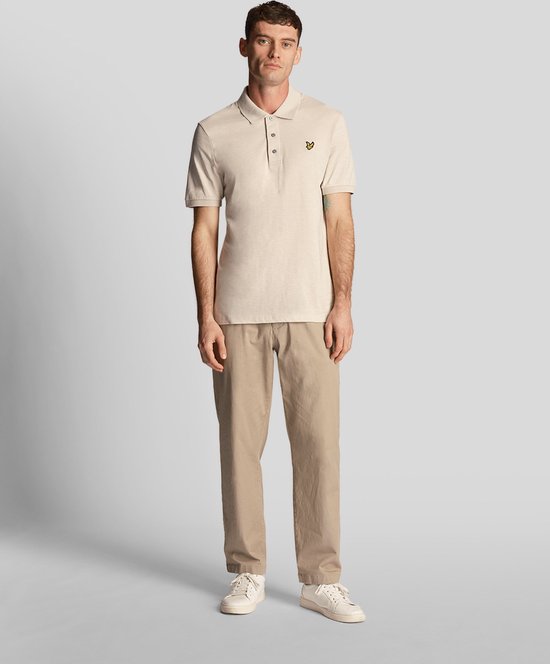 Slub Polo T-Shirt - Zand - XL