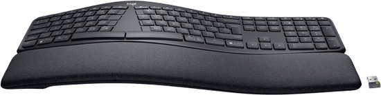 Logitech ERGO K860 Split Keyboard for Business - Toetsenbord - draadloos - Bluetooth LE - QWERTY - VS internationaal - grafiet - Logitech
