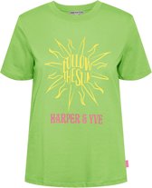 Harper & Yve Followthesun-ss Tops & T-shirts Dames - Shirt - Groen - Maat M