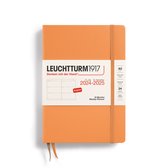 Agenda hebdomadaire Leuchtturm1917 - agenda - 18 mois 2024 - 2025 - couverture rigide - A5 - abricot