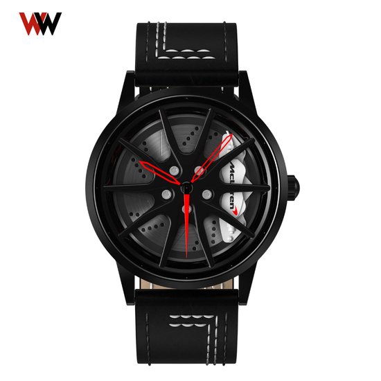 WielWatch - 720s Spider - Leren band - Horloge Auto - Velg Horloge - Car watch