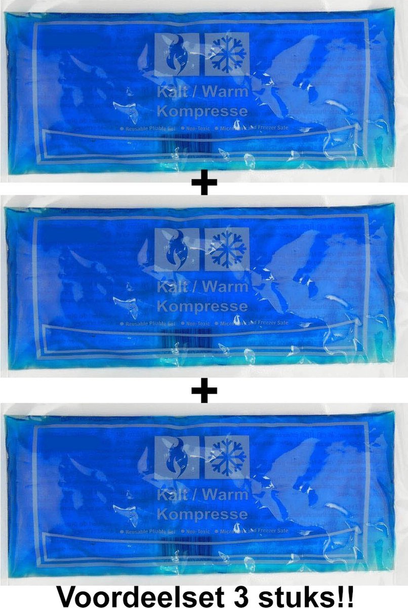 Goedkoopste Rojafit Cold/Hotpack - Voordeelset 3 Stuks !! - Afmeting 29 x 12 cm.