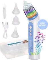 BP® Baby Neusreiniger - Elektrische Neusreiniger Baby - Neuszuiger - Snoetenpoeters - Neuspeer - Neusreiniger Baby - USB Oplaadbaar - 3 Standen - Met Muziek & Licht