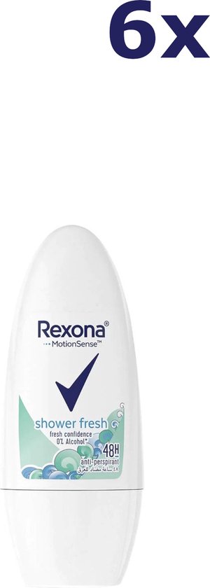 6x Rexona Deo Roll-on - Shower Fresh 50 ml