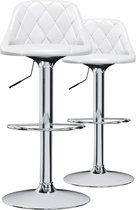 Tabouret de bar Industrial - Tabourets de bar - lot de 2 - Chaise de bar Tabouret - Chaises de bar avec dossier - Chaise de cuisine