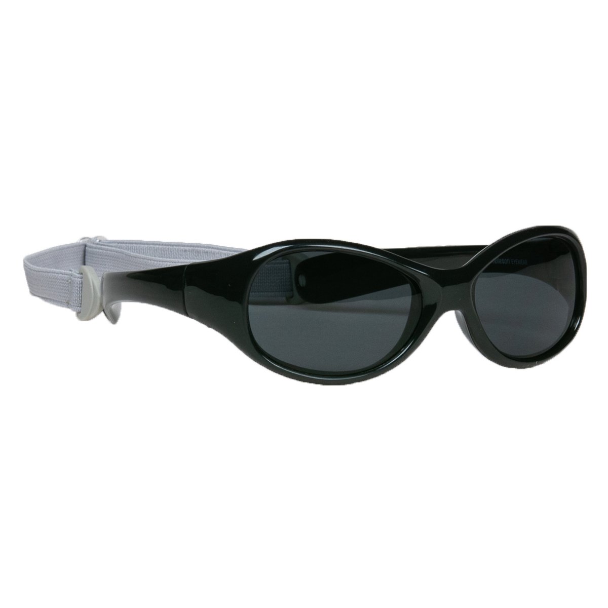 Melleson Eyewear - Kinderzonnebril Noah met band 2-4 jaar - Zwart - 100% UV-A en UV-B Bescherming - Inclusief Microvezel Pouch