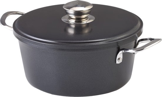 Cheffinger Cooking pan cast aluminum induction 24 cm soup pot pot pan
