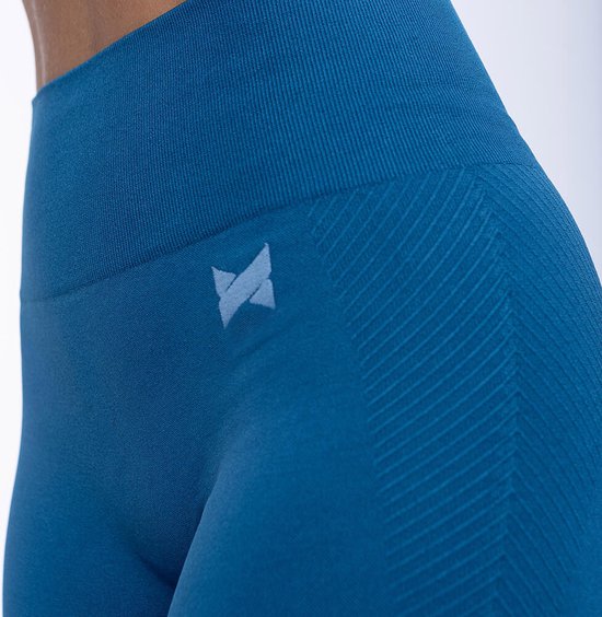 Comfort Essentials - Sportbroek dames - Sportlegging dames - Sportkleding - Yogalegging - High Waist Sport Legging Dames - Squat Proof - Shapewear - Blauw Maat L van Comfort Essentials — afbeelding 4