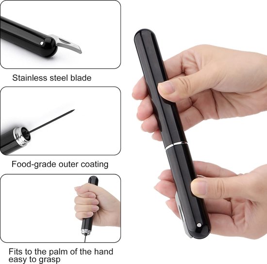 Tyzine Wijnkurk remover pomp, eenvoudige wijnopener, luchtdruk flesopener met foliesnijder (2 stuk), voor wijnliefhebbers, perfect wijncadeau Tyzine Wijnkurk remover pomp, eenvoudige wijnopener, luchtdruk flesopener met foliesnijder (2 stuk), voor wijnliefhebbers, perfect wijncadeau