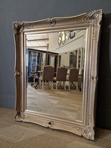Grote Barok Spiegel Glenn Buitenmaat 79x89cm Zilver