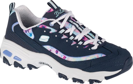 Skechers D'Lites-Blooming Fields 149794-NVMT, Vrouwen, Marineblauw, Sneakers, maat: 36