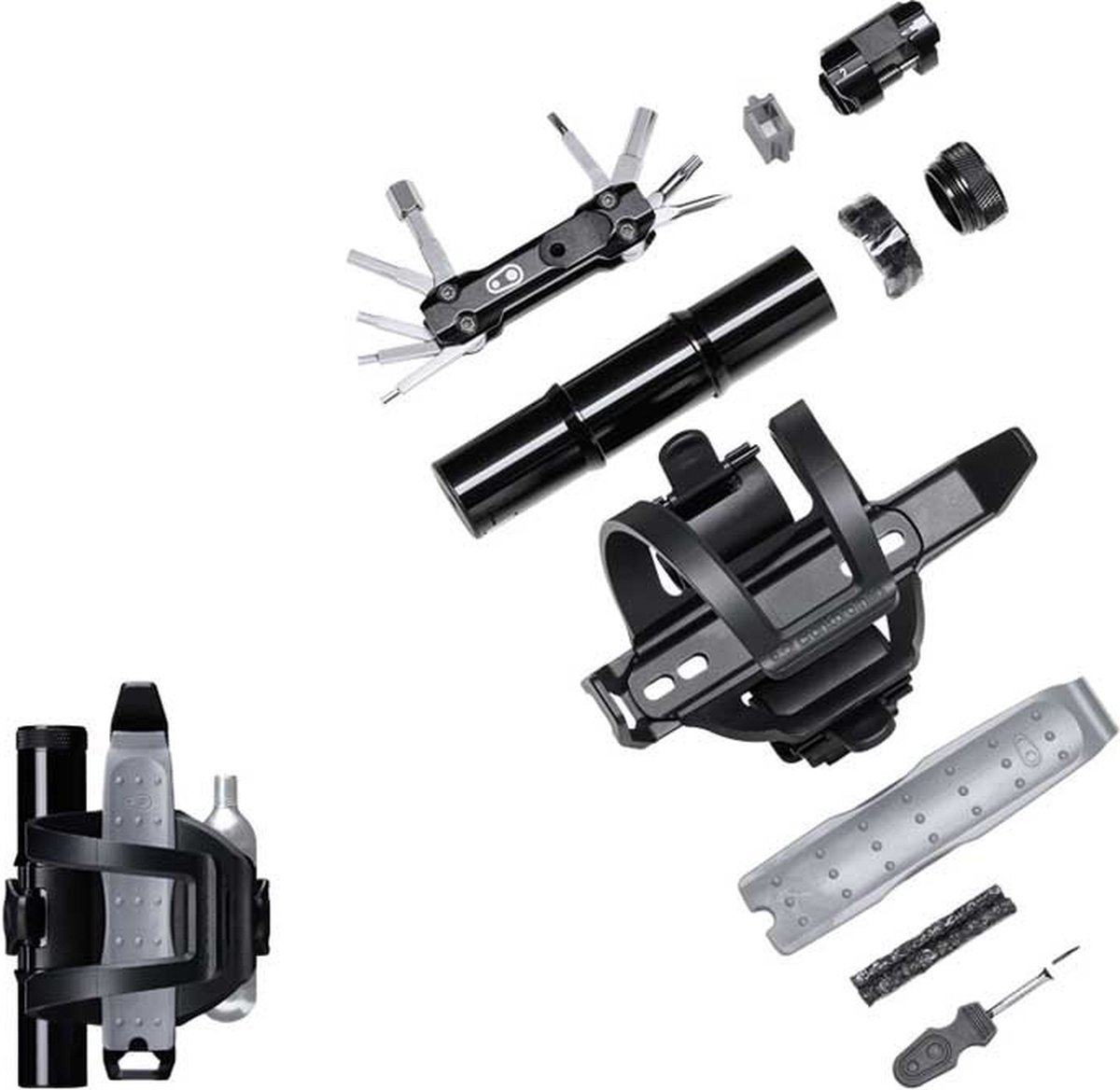 Crankbrothers S.o.s Bc17 Tools Bidonhouder Zilver