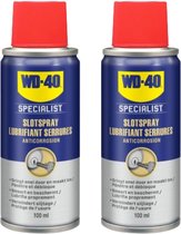 WD-40 Specialist® Slotspray - 2x 100ml - Sloten Spray - Smeermiddel - Smeermiddel voor alle soorten sloten
