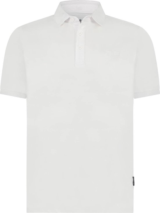 State of Art - Piqué Polo Wit - Modern-fit - Heren Poloshirt Maat XXL