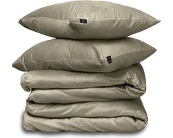 Dekbedovertrek Velvet Couture - Fluweel - Dekbedovertrek - 200x200/220 cm - Tweepersoons - Taupe - instopstrook - Fluweel Zacht - Afgewerkt met Drukknoopjes