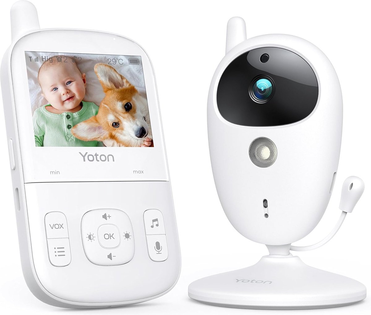 YOTON YB04 Babyfoon met Camera 2,7" en Infrarood Nachtzicht