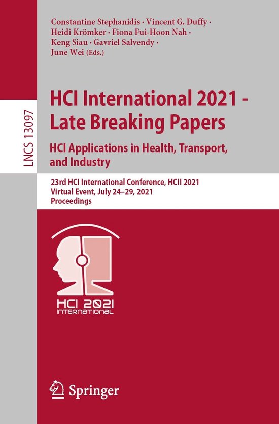 Springer Nature Proceedings Computer Science - HCI Internati ... - cover