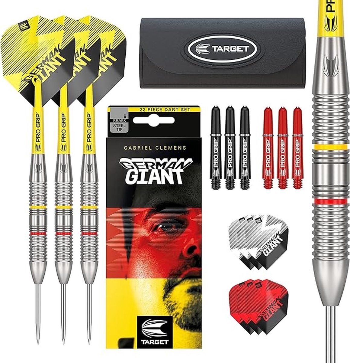 Target Gabriel Clemens Brass Set 22 Pieces - Dartpijlen