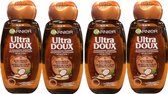 Garnier Shampooing - Ultra Doux - Huile de coco & Beurre de Cacao - 4 x 250 ml