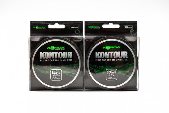 Korda Kontour Fluorocarbon Mainline - 15lb - 200m - Transparant van Korda — afbeelding 2