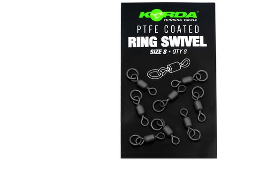 Korda PTFE Ring Swivel Size 8 - Wartels van Korda — afbeelding 2